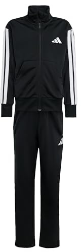 adidas Unisex Kids Essentials Climacool Track Suit, black/white, 7-8 Years