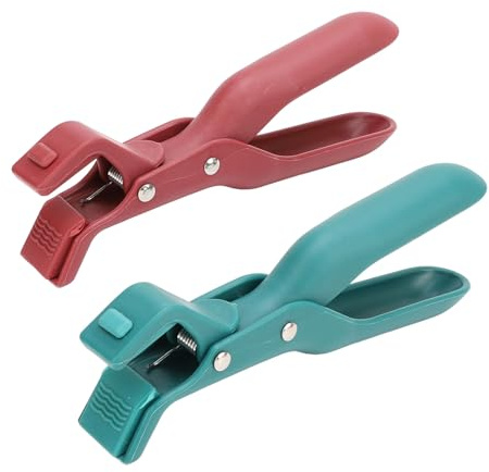 ZAWELIYO 2PCS Anti Scalding Dish Plate Gripper Clips Tongs Fits Air Fryer, Lightweight Plastic Anti Scald and Non Slip Clip for Removing Hot Plates Or Bowls from Microwave Ovens