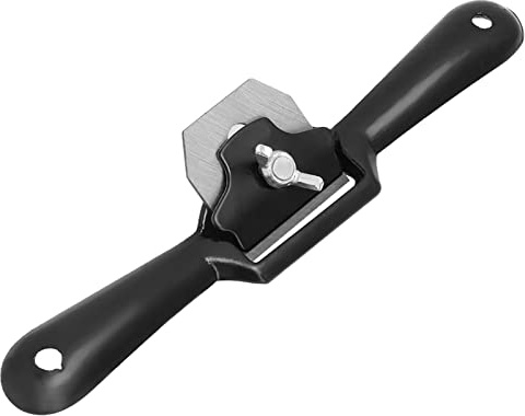 YWBL-WH Rabot à Rayons Réglable à Double Vis, Rabot à Bois pour le Meulage de Surfaces en Bois de Forme Irrégulière, Poignée Confortable, Largeur de Lame de 45 Mm, 9 Pouces, Haute dureté, Manganèse