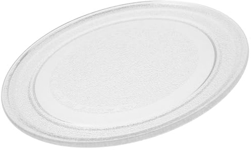 BESPORTBLE Plato Giratorio de Vidrio para Microondas 24,5 Cm de Repuesto, Bandeja Giratoria Resistente y Fácil de Limpiar, Accesorio Compatible para Horno Microondas Doméstico