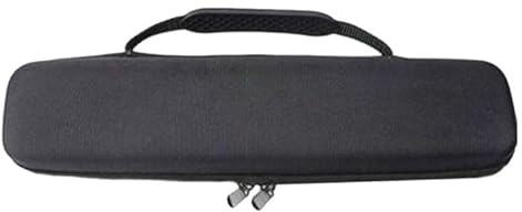 Generisch Professional Storage Transport Bag for Soprano Recorders Sensitive Musical Instruments with Robust EVA Hard Shell Material Reliable Zip System (Black, One Size)