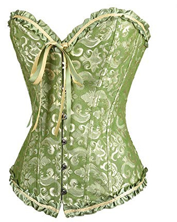 Corsage Dam helbröst korsett topp gotisk midja korsett topp spets up vintage corsagen bustier underbröst blomtryck underkläder topp halloween karneval cosplay kostym shapewear överdimensionerade