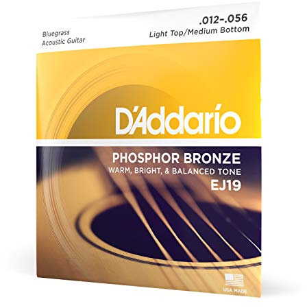 D'Addario EJ19 .012-056 Bluegrass · Set di corde per chitarra western e resonator