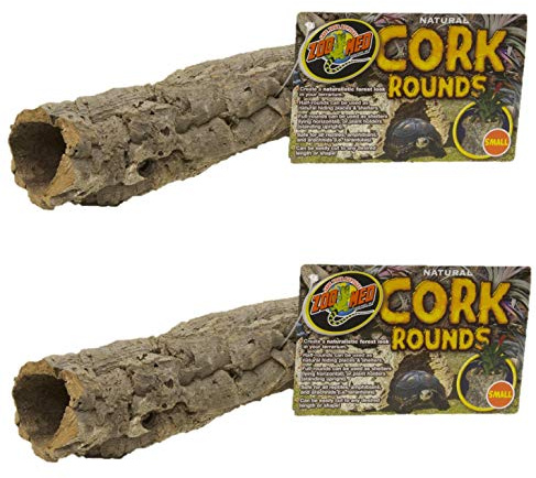 Cork Bark Round for Terrarium [Set of 2] Size: Small (2' H x 10' W x 10' L)