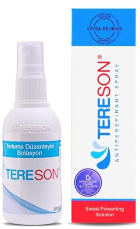 Tereson® Anti Schweiß | Spray | Effektives Antitranspirant Starkes Schwitzen für Damen und Herren | Zuverlässiges Mittel gegen Hände Schwitzen, Schweißfüße und Starkes Schwitzen an Füßen und Händen