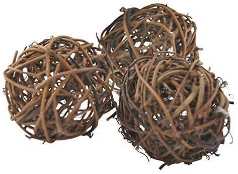 Ougual 10pcs Wicker Dried Vine Balls Table Wedding Party X-mas Garden Diameter 2.4 Inch 6cm