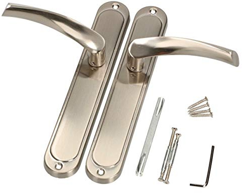 KOTARBAU Dörrhandtag blindskylt dörrhandtag dörrbeslag 25 cm dörrhandtag handtagsset lång skylt dörrhandtagsset innerdörr ytterdörr handtag dörrbeslag