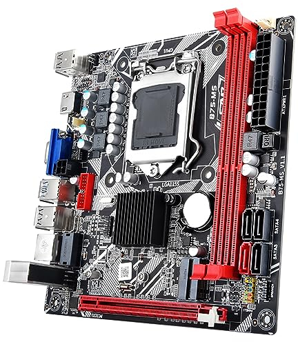 Docooler 1155 WiFi Desktop Home Office Gaming Motherboard PCI-E 16X DDR3 16GB 100M Tarjeta de Red USB2.0 USB3.0 WiFi M.2 VGA Compatible con HD-MI