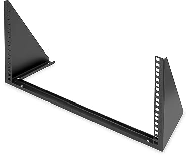 DIGITUS DN-48005 – 19-Zoll Rahmen – 6HE – Universal Wandmontage-Rahmen für 19 Equipment – Vertikal 283 x 504 x 151 mm – Schwarz