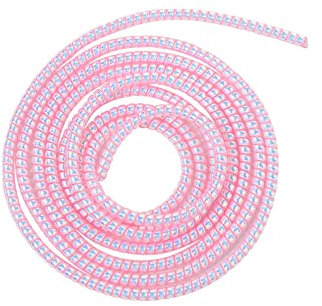 Protection laser pour accessoires de téléphone - Enrouleur de câble - Organiseur de câble de données - Économiseur de câble de charge - Enrouleur de câble (rose laser)