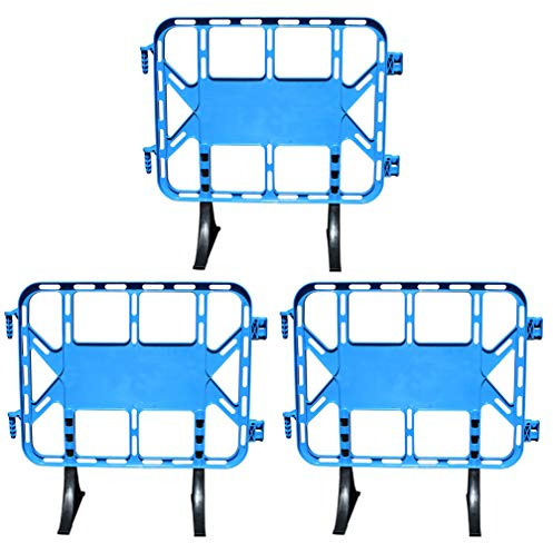 PAL | Valla de Obra Peatonal de Plástico 1 metro Azul Diseño Innovador y Sin Mantenimiento | Fácil Transporte y Almacenamiento | Ideal para Seguridad y Publicidad, Azul (1- Valla)