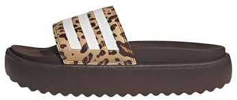 adidas Women's Adilette Platform Slides, Shadow Brown/Cloud White/Magic Beige, 6 UK