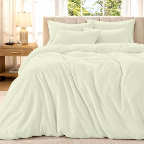 100% Brushed Cotton Flannelette Duvet Cover Set Double – Warm Thermal Winter Bedding Set, Soft Flannel Bedding Set with 2 Pillowcases (200x200 cm)