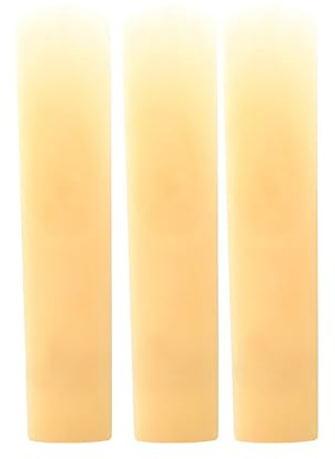 träblåsinstrument 3st Tenor Sopran Sax Harts Saxofon Musikinstrument for nybörjare Träblåsinstrument Tillbehör(Yellow,5.8 * 1.3 * 0.17 cm)