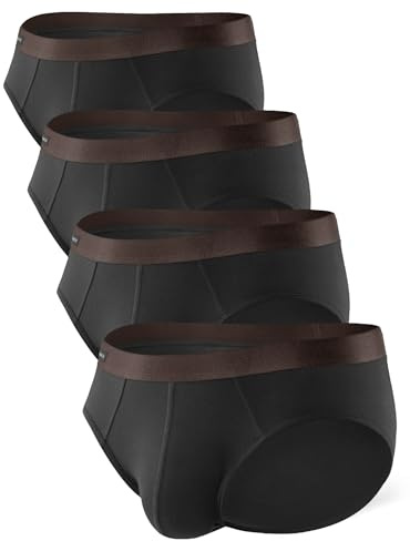 DAVID ARCHY Boxer da Uomo Pantaloncini retrò con Tasca 3D rigonfia, Mutande da Uomo in bambù Biancheria Intima di Base Ultra Morbida Traspirante, Pacco da 3/4