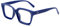 Amorays Occhiali da Lettura Oversize Square Frame Vintage con Anti Luce Blu Lenti Occhiali Presbiopia Lettori per Donna Uomo 6561（Blu,+1.50）