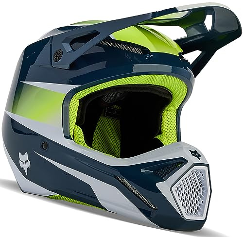 Fox Racing Unisex V1 Motocross Dirt Bike Helmet, Dark Indigo, Medium