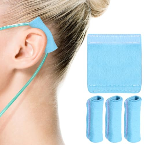 Hemoton 4 cuscinetti auricolari morbidi per ossigeno, cannula, cuscinetti per orecchie