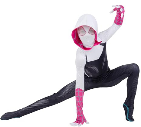 Kid's Spider-Gwen Zentai Suit Costume | Marvel Costumes Medium