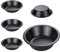 Gurlideo 5Pack Mini Pie Dishes Quiche Pie Individual Tart Tins Round Pie Tins Non-Stick Coating Quiche Baking Moulds for Baking Bread Cake Tart Desserts Meat