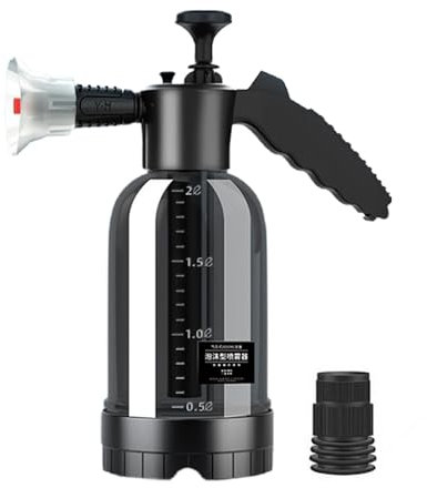 Pulverisateur Mousse Voiture, Flacon Pulvérisateur, Pompe À Mousse pour Voiture 2L, Pulvérisateur À Pression Main, Flacon Pulvérisateur Portable pour Nettoyage De Voiture, Arrosage du Jardin