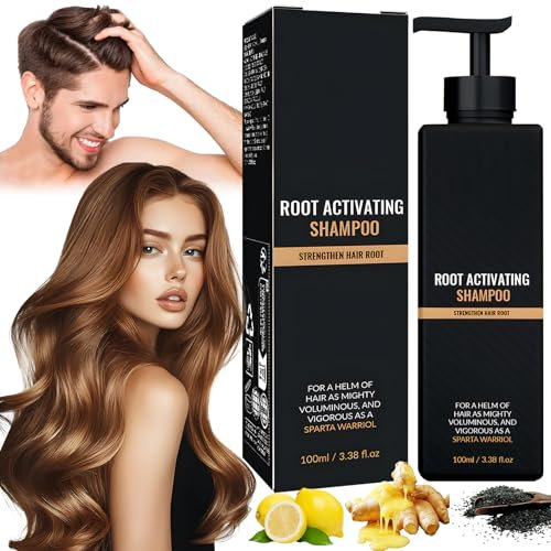 Spartan Shampoo, Natural Shampoo Gegen Haarausfall Frauen Herren, Spartan Root Activator Shampoo, Haarshampoos, Anti Haarausfall Shampoo, Hair Growth Shampoo 100 ml, Haarpflege Promotes Hair Growth