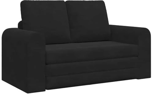 vidaXL Divano Letto Nero 148 x 71 x 83 cm Velluto, Divano Letto Moderno, Rettangolare, Multiuso, Salvaspazio, per Il Soggiorno, Lounge Stilosissimo