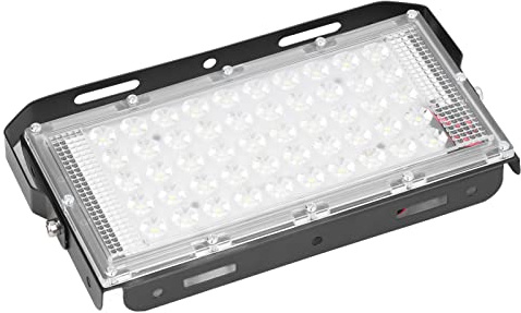 Naroote LED LED LIGHTLE 50W 12V Luz Blanca Súper Brillante Luz de Seguridad Al Aire Libre Impermeable para Patio, Jardín, Garaje, Césped, Cancha