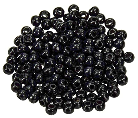 EFCO Holzperlen Loch 110 Stück, schwarz, 6 mm