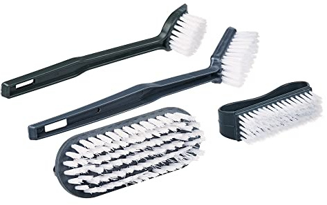 Invero® Pack of 4 Assorted Washing Up Brush Cleaning Brushes ideal for all Kitchens and Bathrooms