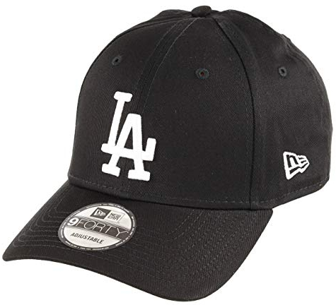 New Era Los Angeles Dodgers 9forty Adjustable Cap MLB Rear Logo Black/White - One-Size