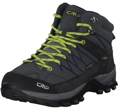 CMP RIGEL MID TREKKING SHOES WP, Zapatos de trekking, Hombre, Grey-B.Blue, 40 EU