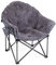 LET'S CAMP Übergroßer Campingstuhl Moonchair Faltbar Untertasse Plüsch Klappstuhl Angelstuhl Campingsessel bis 150kg mit Kühltasche für Outdoor Indoor
