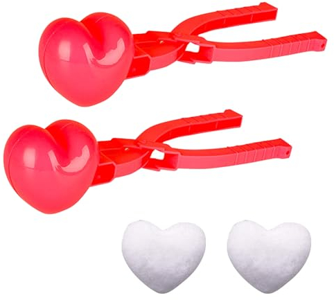 Schneeball Former Schneeball Maker Schneeballzange Schneeball Zange Sandball Schneeball Clip Winter Schneeball Form Spielzeug Schneeballpresse Schneespielzeug für Kinder 2Stück (B)