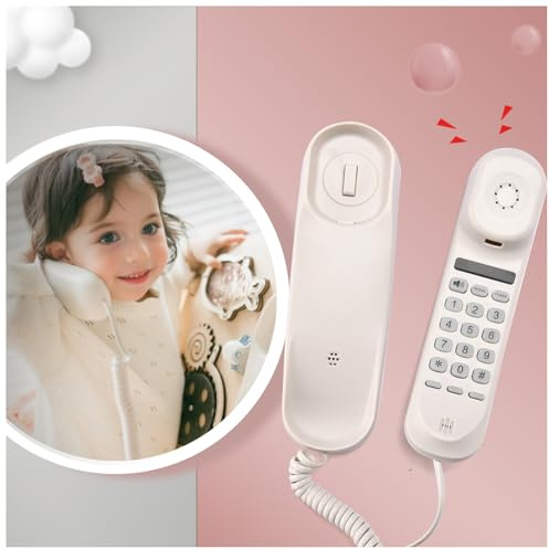 Toy Phone for Kids - Busy Board Diy Accessories For Toddlers - Playground Playhouse Swing Set Telephone Plastic - Fake Phone With Sound-Telephone with Numeric Key