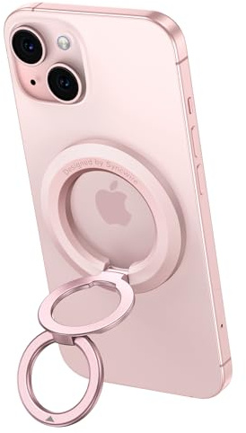 SYNCWIRE for MagSafe Ring Holder, Magnetic Phone Ring Holder Magnet Cell Phone Grip Finger Ring Kickstand Compatible with iPhone 17 16 15 14 13 12 Pro Max fits MagSafe Accessories