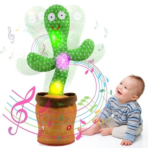 Giocattoli Bambino Cactus Danzante Ripete Balla Parlante Danzante Funny Talking Che Ripete Quello Che Dici Peluche Cactus Parlante Interattivo Bambina Ragazzo Natalizi Per Bambini Luci e 120 Canzoni