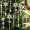10 Pezzi Natale Decorazione Cristallo Decorazioni Albero di Natale, con 10 Nastri,Acrilico Fiocco di Neve Ghiacciolo,Ornamenti per Albero di Natale,Natalizia Inverno Festa Addobbi Trasparente