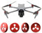Air 3S Motor Kappe Schutzhülle für DJI AIR 3S/MAVIC 3 PRO, 4 Stück Motorabdeckung Aluminium Motorschutz, Wasserdichtes Staubschutzschild Motorschutz für Air 3S Drohne Zubehör (Rot)