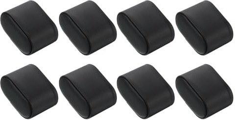 QUARKZMAN 8Pcs Coussin De Montre, 2.95 x 2.09 x 1.77 Coussin Pour Bracelet Montre Coussin En Cuir PU Pour Boîte À Montre Coussin Pour Bracelet Affichage Stockage, Noir