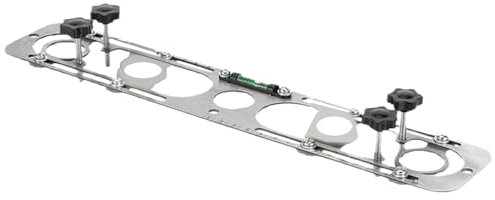 Niveau de tuyau d'eau chaude et froide - Outil de conduite en acier - Support d'alignement du robinet - Cadre portable réglable avec montage et réparation faciles - Pour le garage et l'atelier