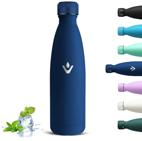 Grsta Borraccia Termica 750ml, Borraccia Palestra Senza Perdite, Riutilizzabile Borracce Termiche Senza BPA, Borraccie Acciaio Inox, Isolato Sottovuoto, Bottiglia Termica per Viaggi, Fitness, Corsa