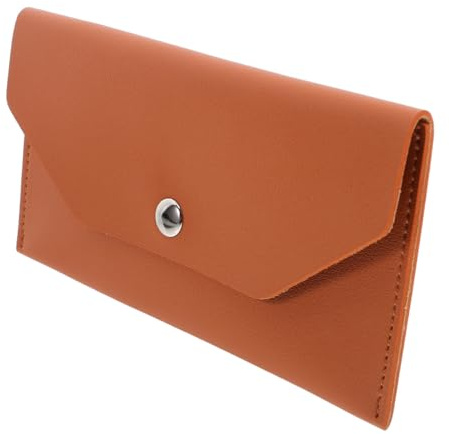 iplusmile Portafoglio Organizer in Pu Marrone per Passaporto e Carte, Protettore Versatile e Compatto per Accessori da Viaggio e Documenti in Formato Tascabile