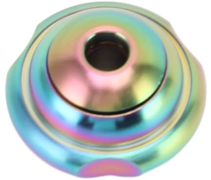 RIZGHWOY Jouet Gyro Fidget du Bout des Doigts en Acier Inoxydable, pour Voyage, Bureau, Maison, Sensation de Jeu Unique, Portable et Léger