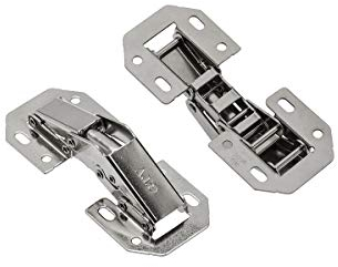 2 pcs x 90 Degree Easy Mount Concealed Kitchen Cabinet Cupboard Sprung Door Hinges