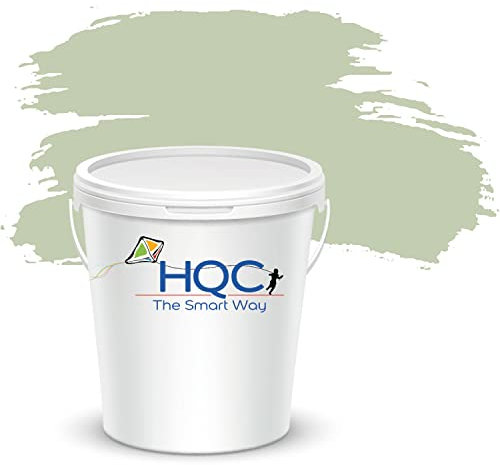 HQC Weather Shield Smooth Masonry Paint | 5L in 30+ Colours | Storm Proof, Scrub Resistance & Waterproof | Weatherproof Technology Designed with Acrylic Resin for Ultimate Protection Sage Green