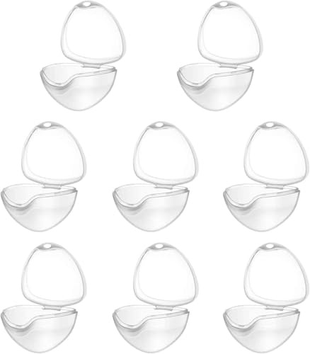 Healifty Caja Estuche de Pezón para Bebé, Caja De Chupete Transparente Con Clip, Contenedores Porta Chupetes Personalizados Portachupetes Infant 4PCS