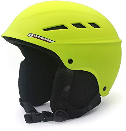 Mangen Casque de Ski Snowboard pour Adulte Enfant (Jaune, Enfants S (52CM-56CM))