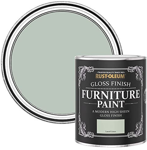 Rust-Oleum Green Furniture Paint in Gloss Finish - Laurel Green 750ml