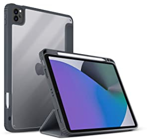 UNIQ Moven Schutzhülle für Tablet 10,9 Zoll / 25,6 cm (10,9 Zoll) iPad 11 (2021), kabellos, mit Stifthalter, Grau